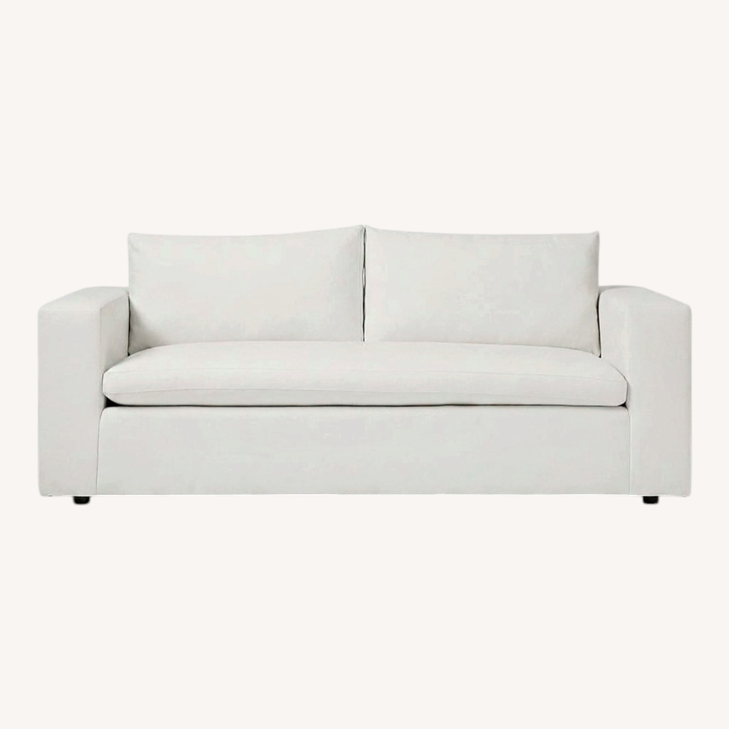 West Elm Harmony Light Gray Fabric 3+ Seater Sofa - image-0