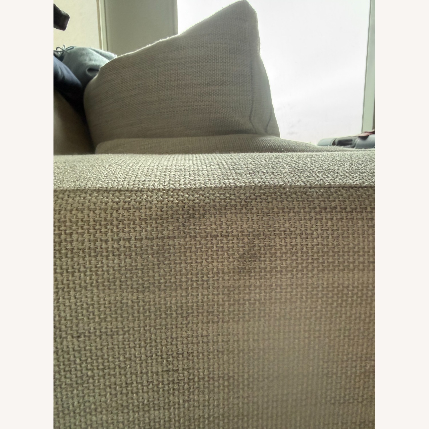 West Elm Harmony Light Gray Fabric 3+ Seater Sofa - image-3