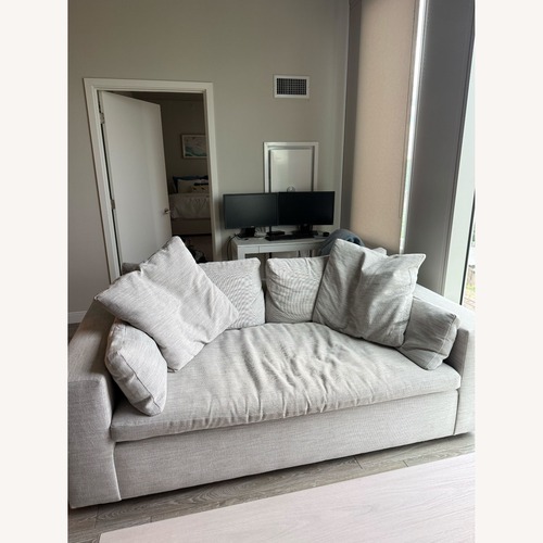 Used West Elm Harmony Light Gray Fabric 3+ Seater Sofa for sale on AptDeco