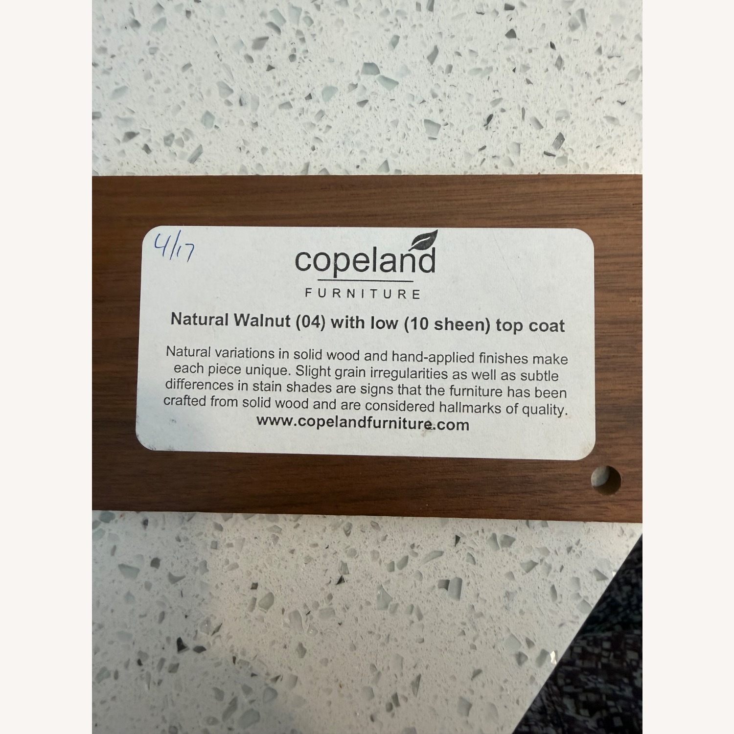 Copeland Black Walnut Glass Table Set - image-9