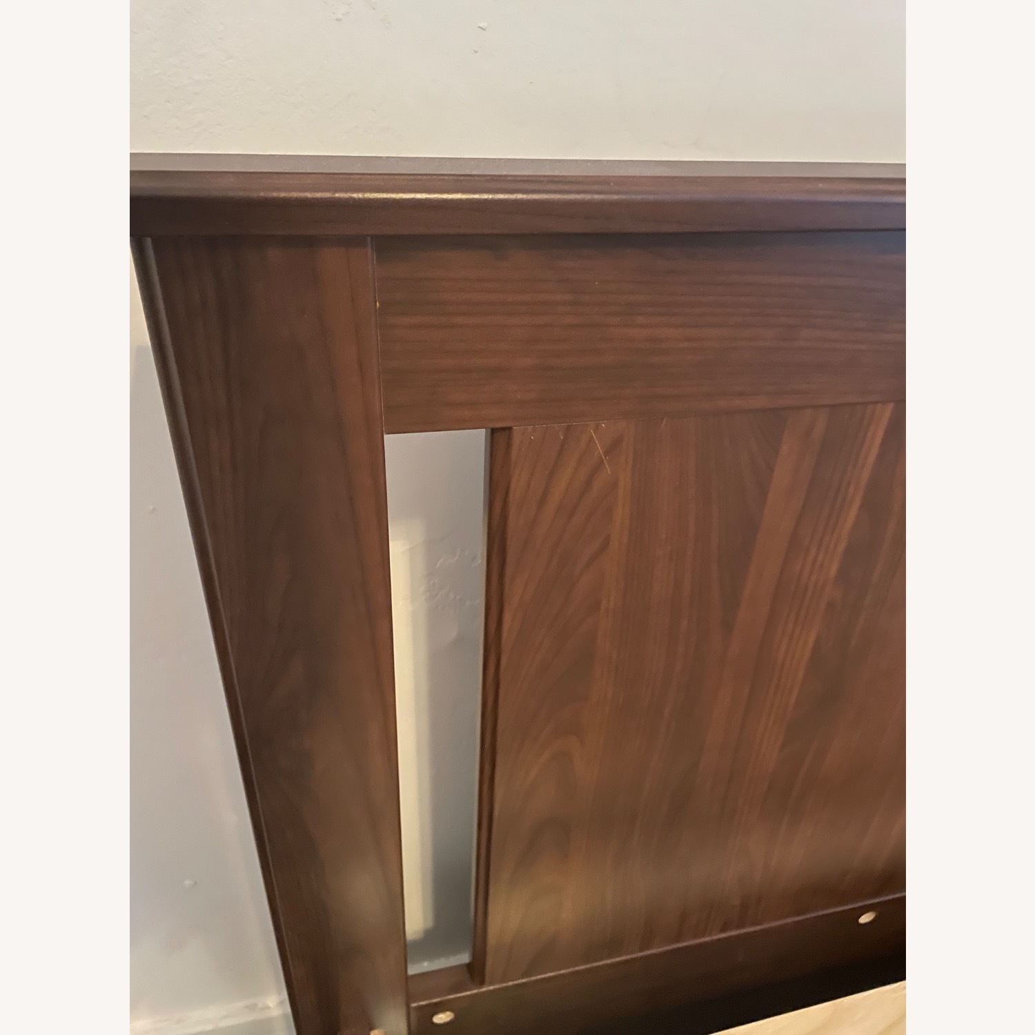 IKEA Songesand Dark Brown Wood Queen Bed - image-4