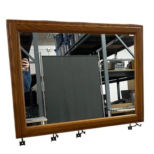 Used Sears Wood Framed Wall Mirror for sale on AptDeco