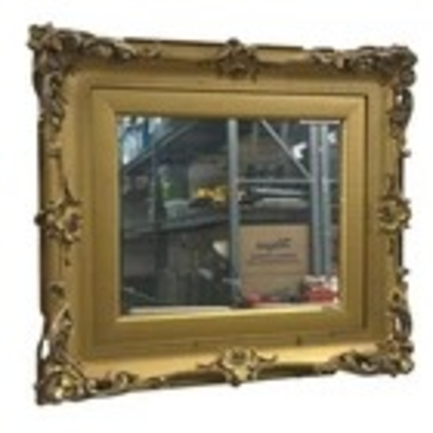Ornate Gold Gilt Wall Mirror Rococo Frame - image-1