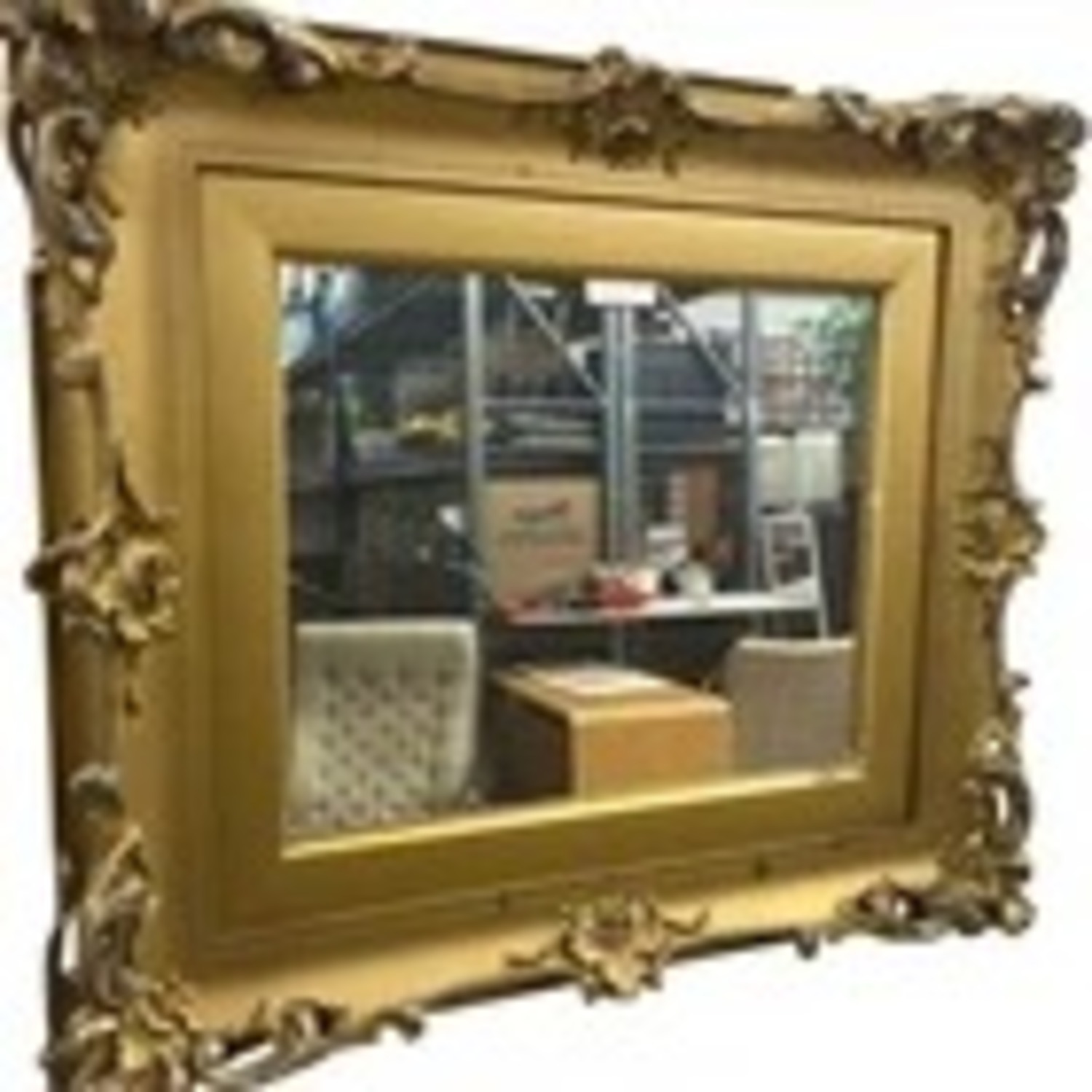 Ornate Gold Gilt Wall Mirror Rococo Frame - image-3