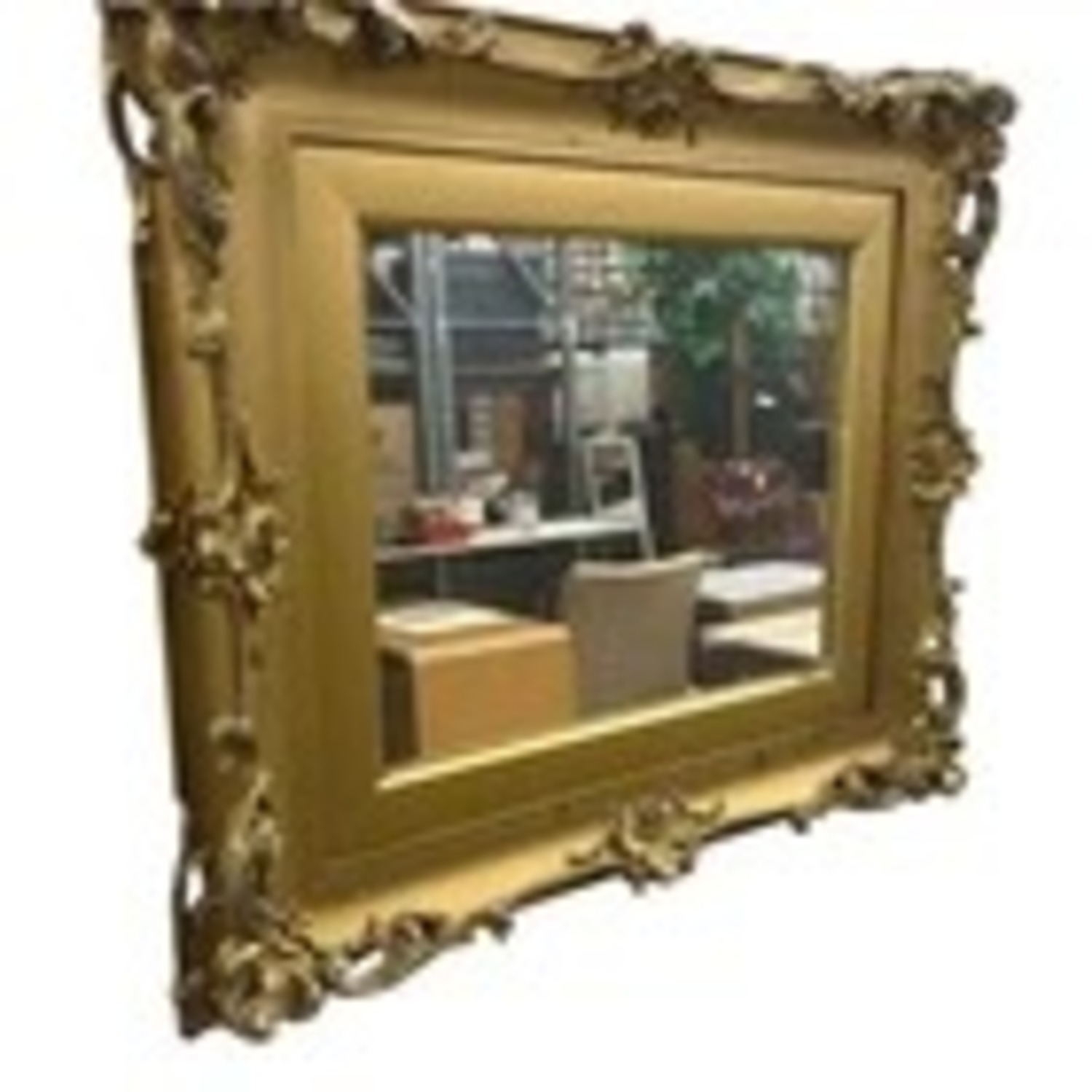 Ornate Gold Gilt Wall Mirror Rococo Frame - image-2