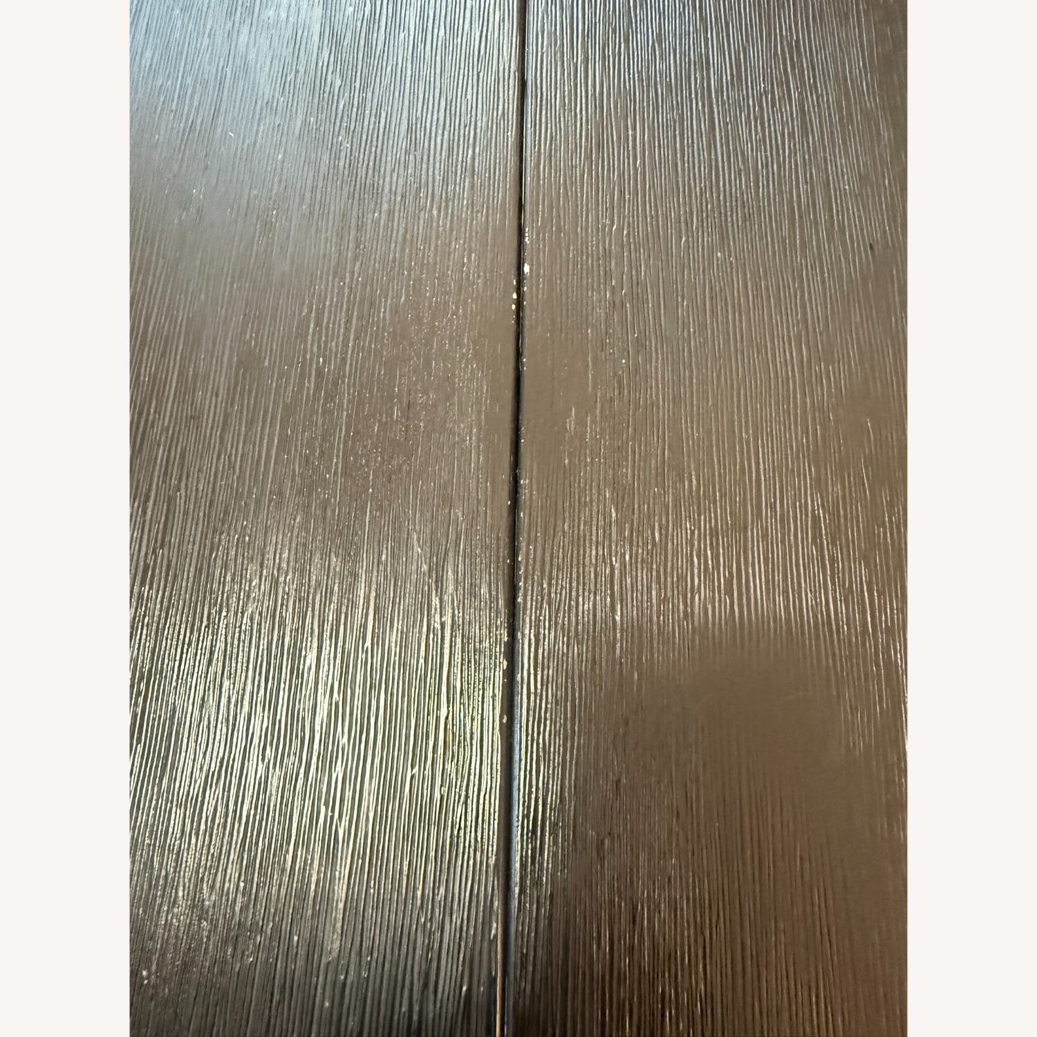 Round Black Drop-Leaf Kitchen Table (Wood) - image-3