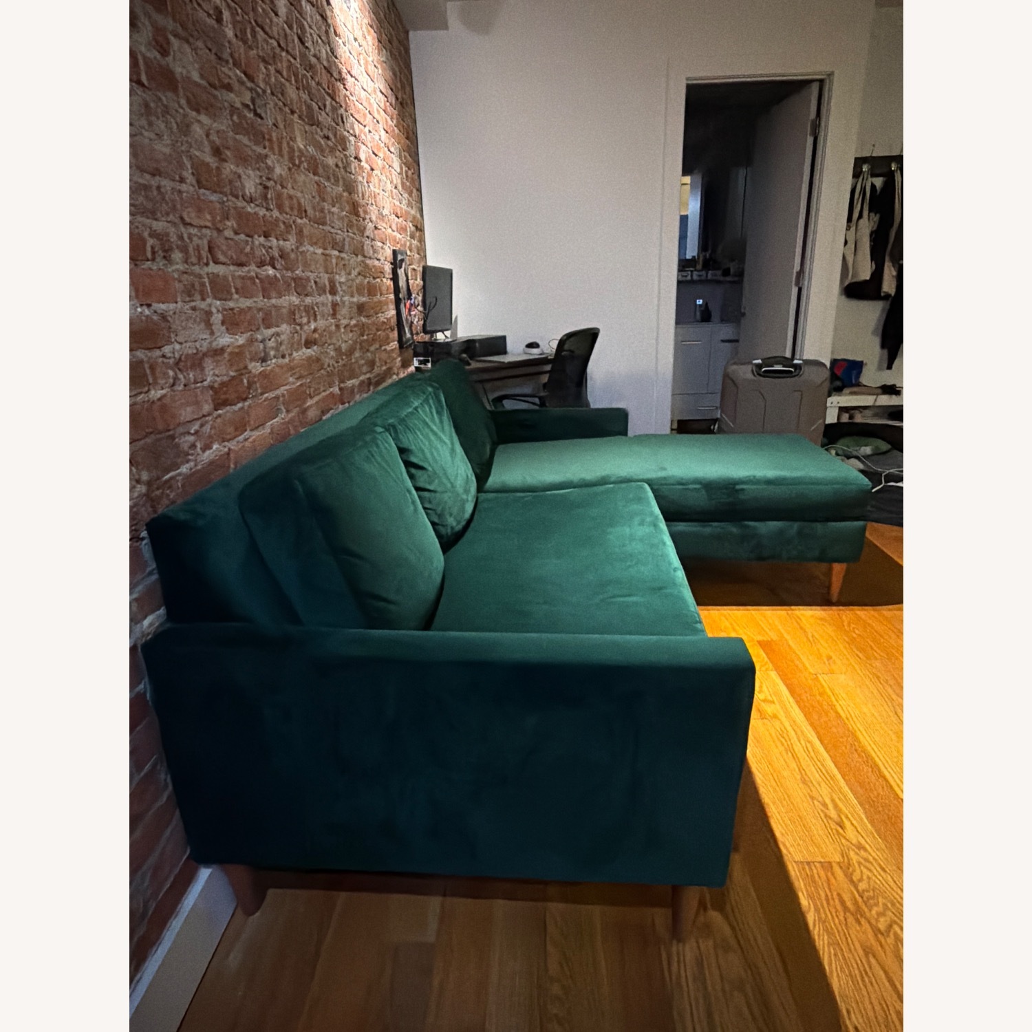 Apt2b Scott Reversible Chaise Sofa - Green - image-3