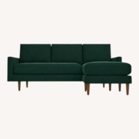 Apt2b Scott Reversible Chaise Sofa - Green