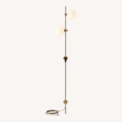 Used Gilt Gold Metal Wall Lamp for sale on AptDeco