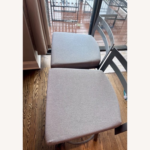 Used Amisco Derek Counter Height Metal Bar Stool Set for sale on AptDeco