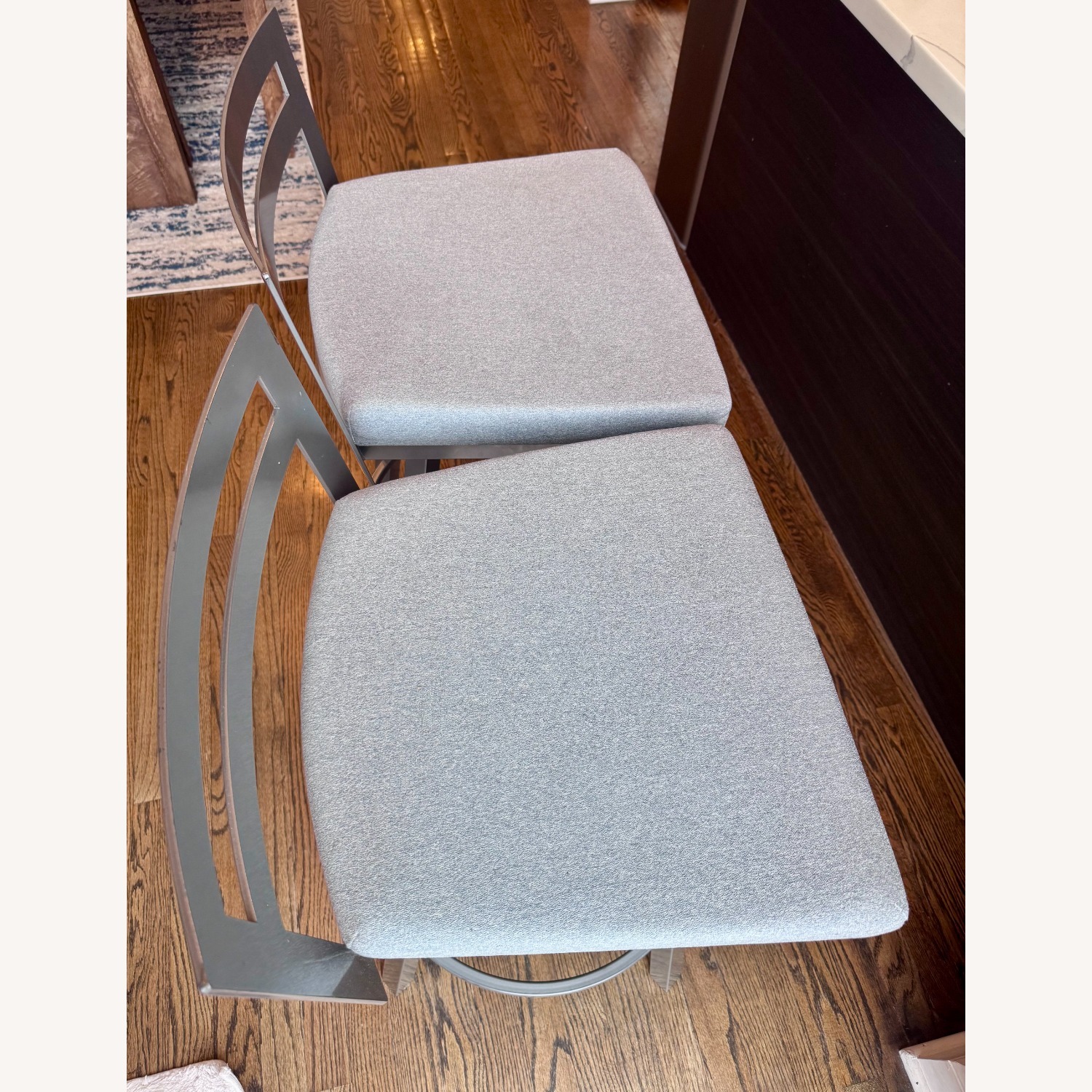 Amisco Derek Counter Height Metal Bar Stool Set - image-2