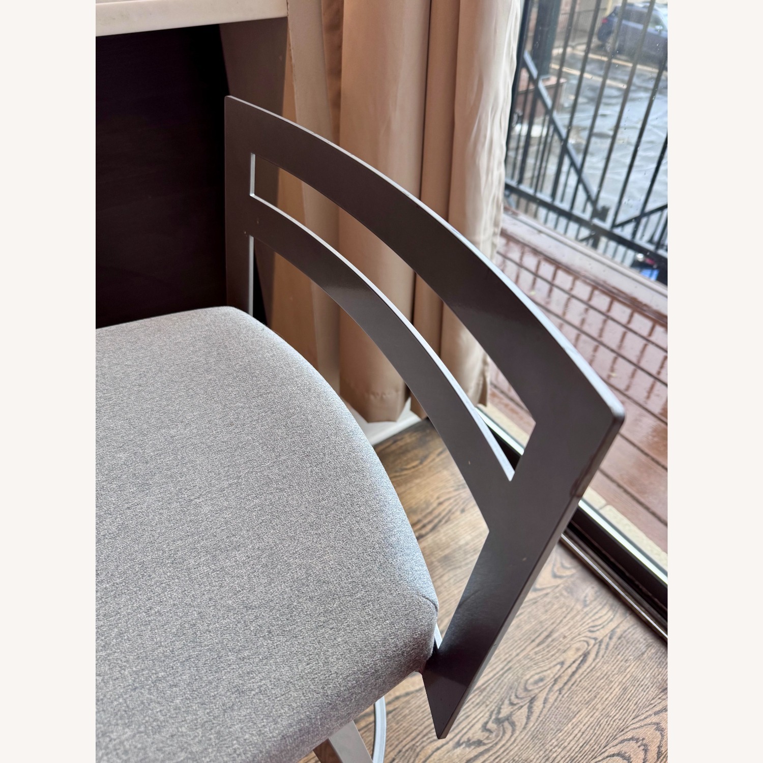 Amisco Derek Counter Height Metal Bar Stool Set - image-4