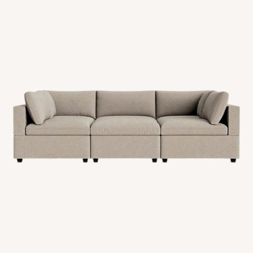Used Albany Park Kova Pit Light Gray Fabric 6+ Piece Sectional for sale on AptDeco