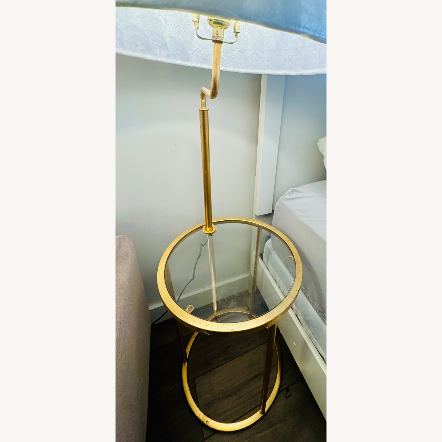 Wayfair Gold Glass Side Table - image-3