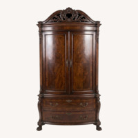Armoire Two Piece Stackable Wardrobe Storage