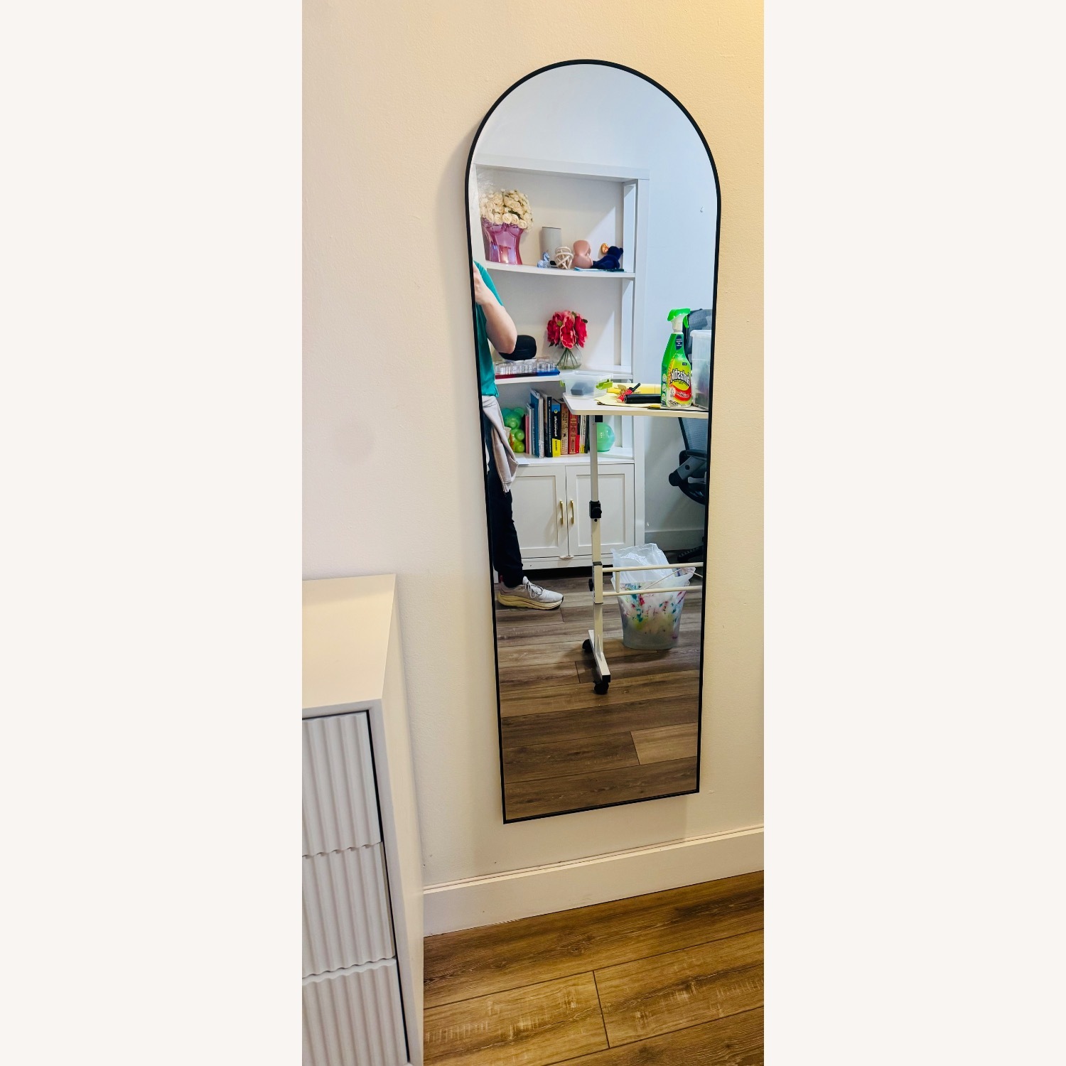Amazon Black Glass Wall Mirror - image-1