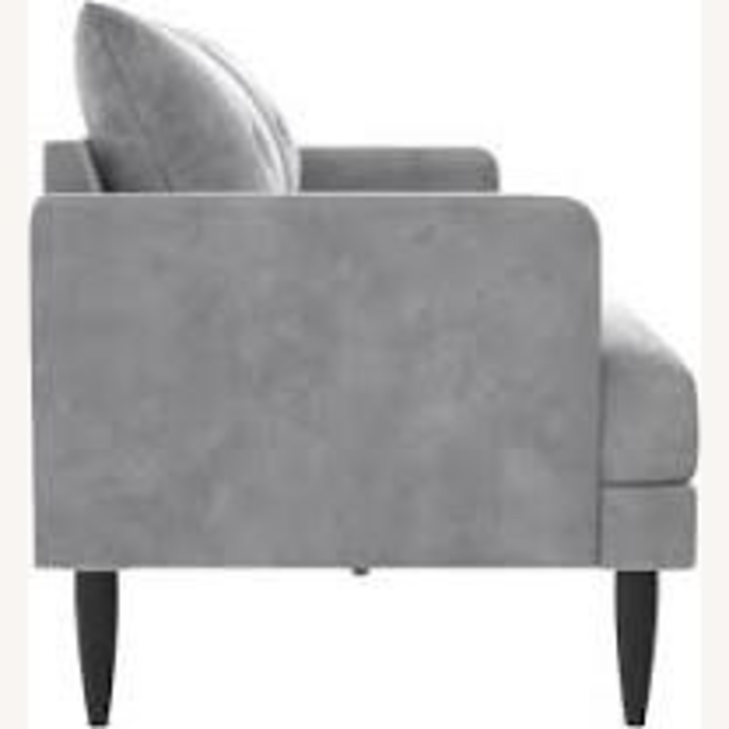 Wayfair Light Gray Velvet 2 Seater Sofa - image-3