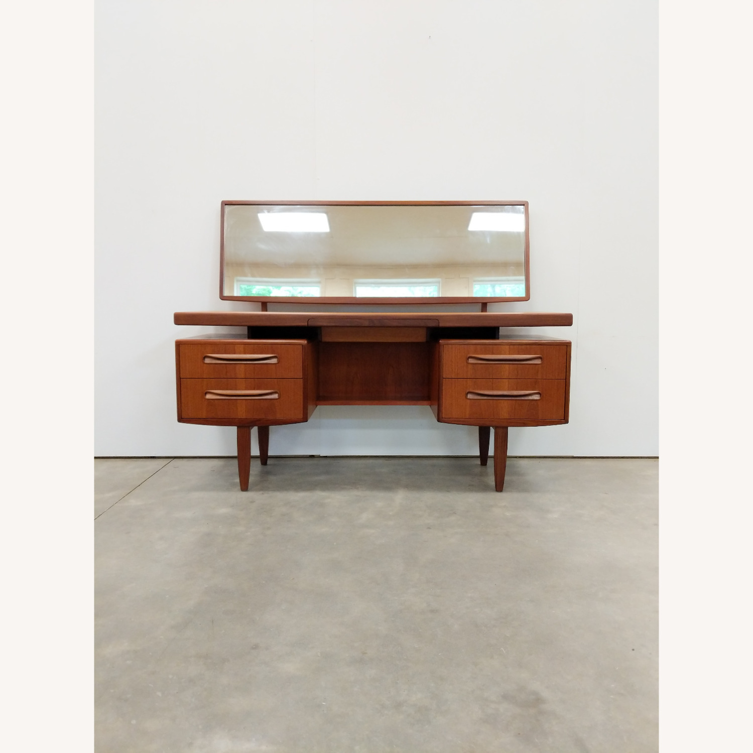 Vintage Mid Century Modern Teak G Plan Vanity Desk - image-1
