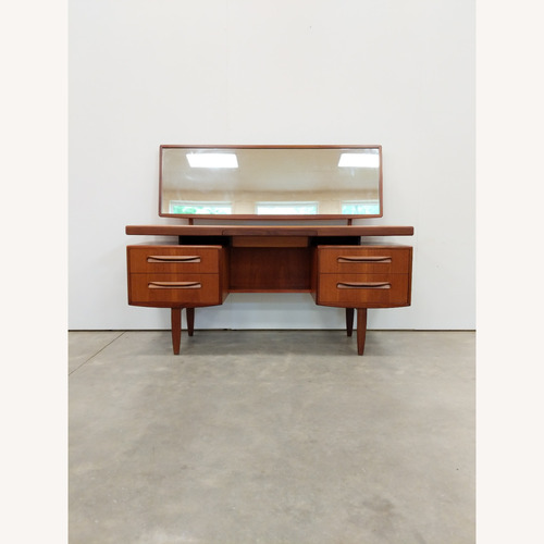 Used Vintage Mid Century Modern Teak G Plan Vanity Desk for sale on AptDeco