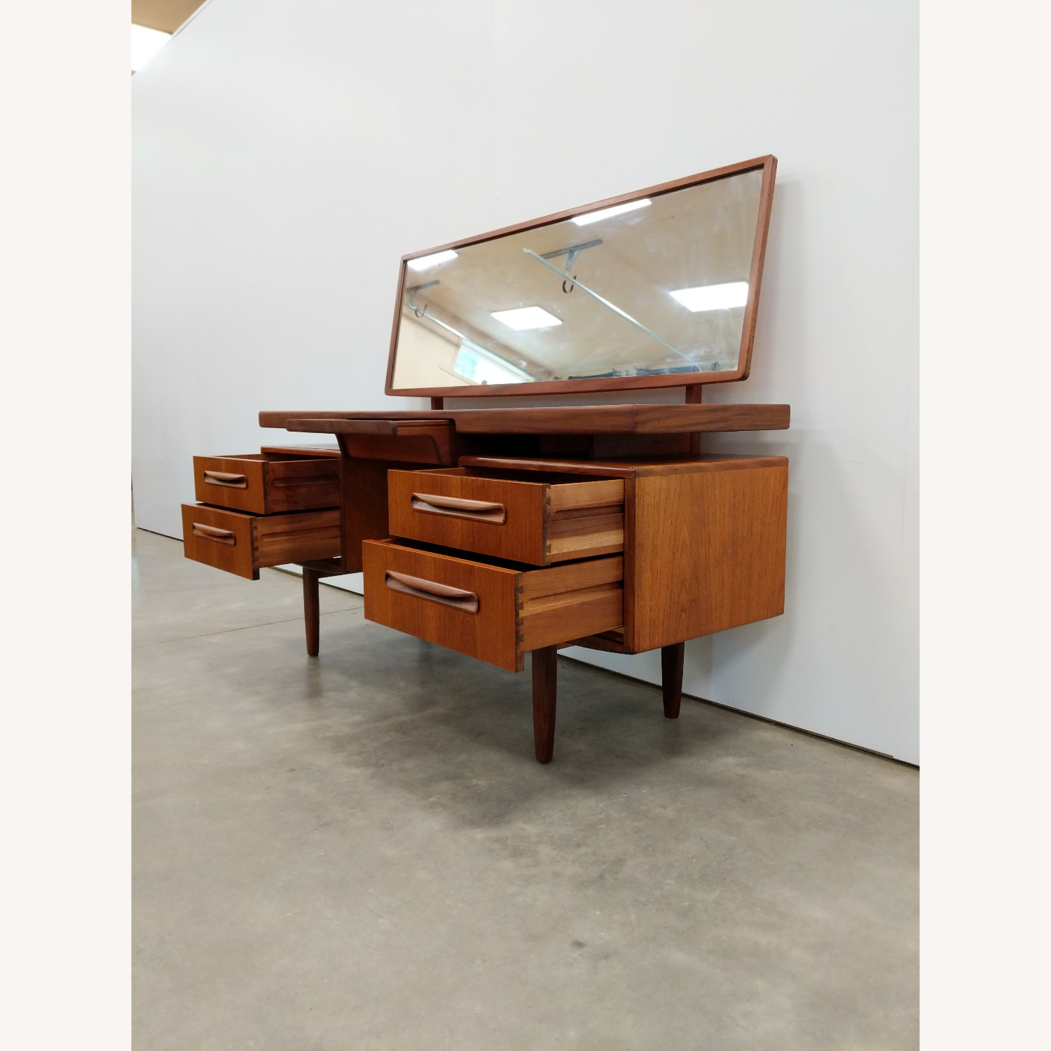 Vintage Mid Century Modern Teak G Plan Vanity Desk - image-3