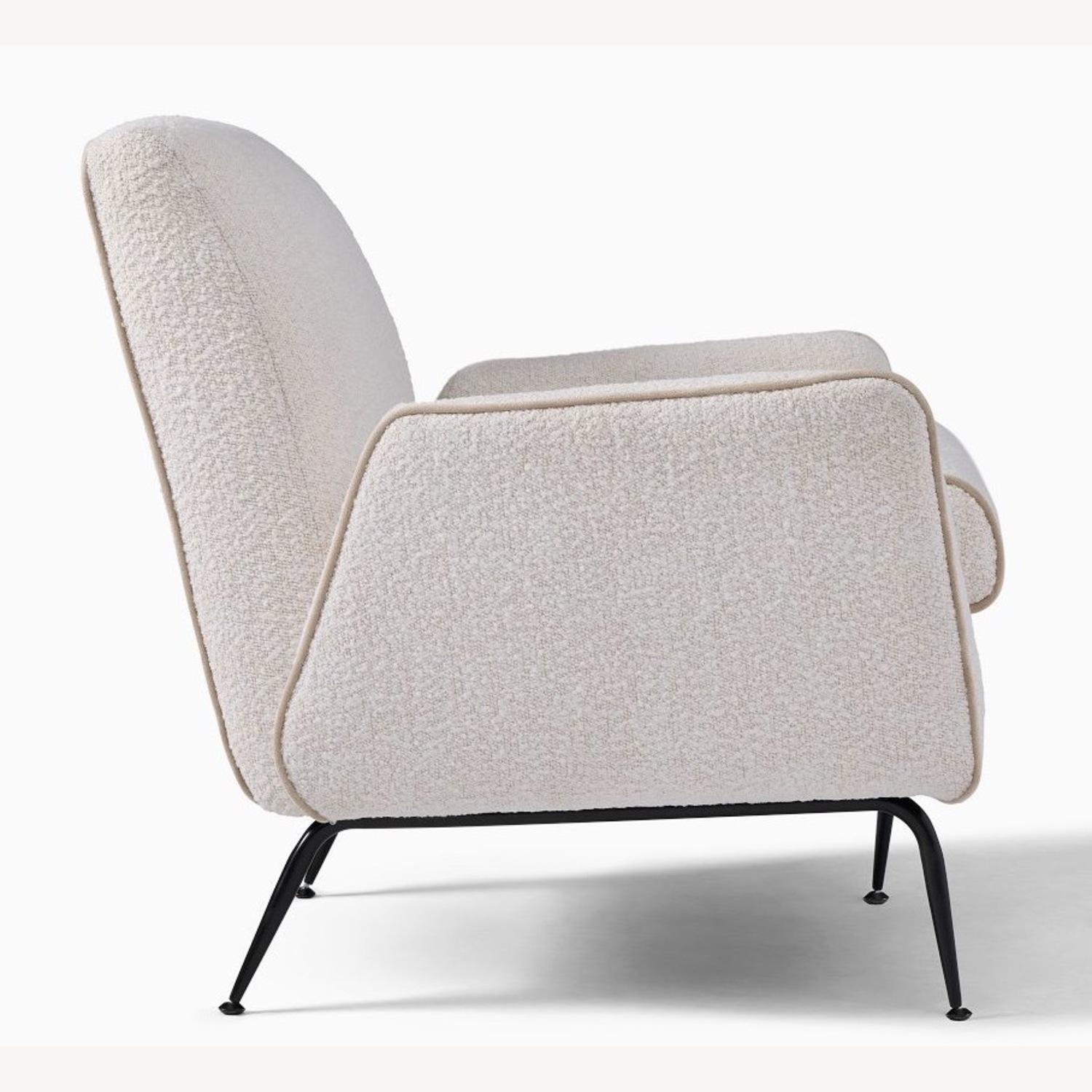 West Elm Kip Flare Arm Chair with Contrast Piping - image-2