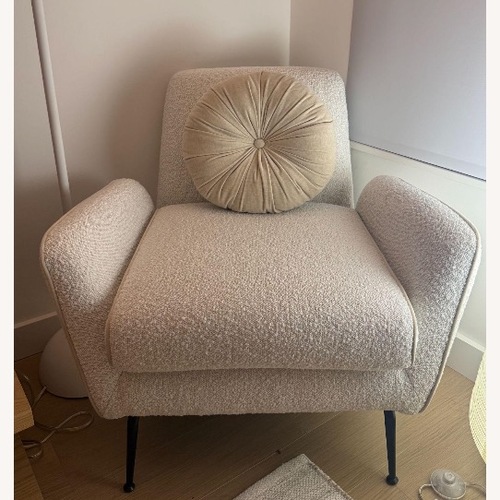 Used West Elm Kip Flare Arm Chair with Contrast Piping for sale on AptDeco