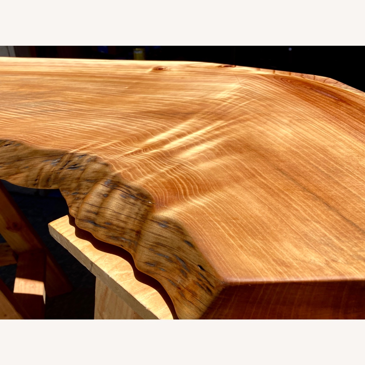 Natural Wood Coffee Table - image-5