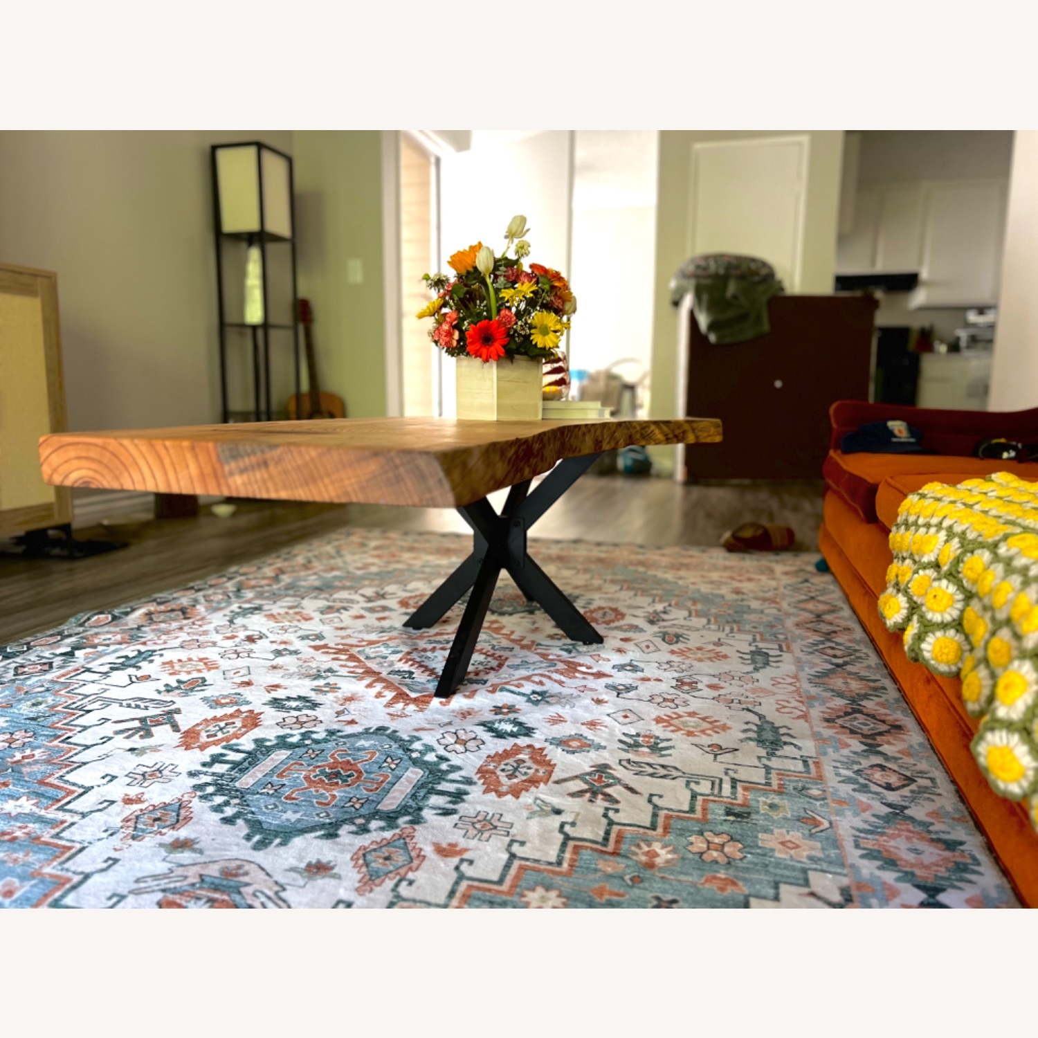 Natural Wood Coffee Table - image-8