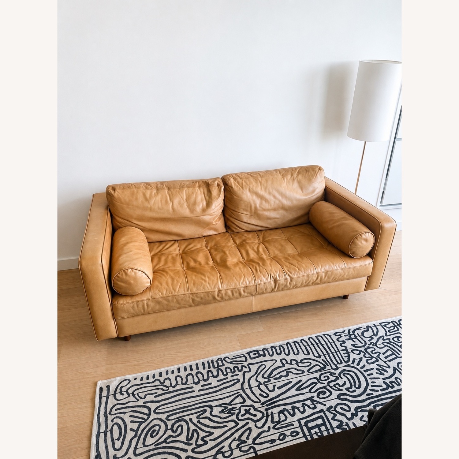 Article Sven 72” Model Leather Loveseat - image-5