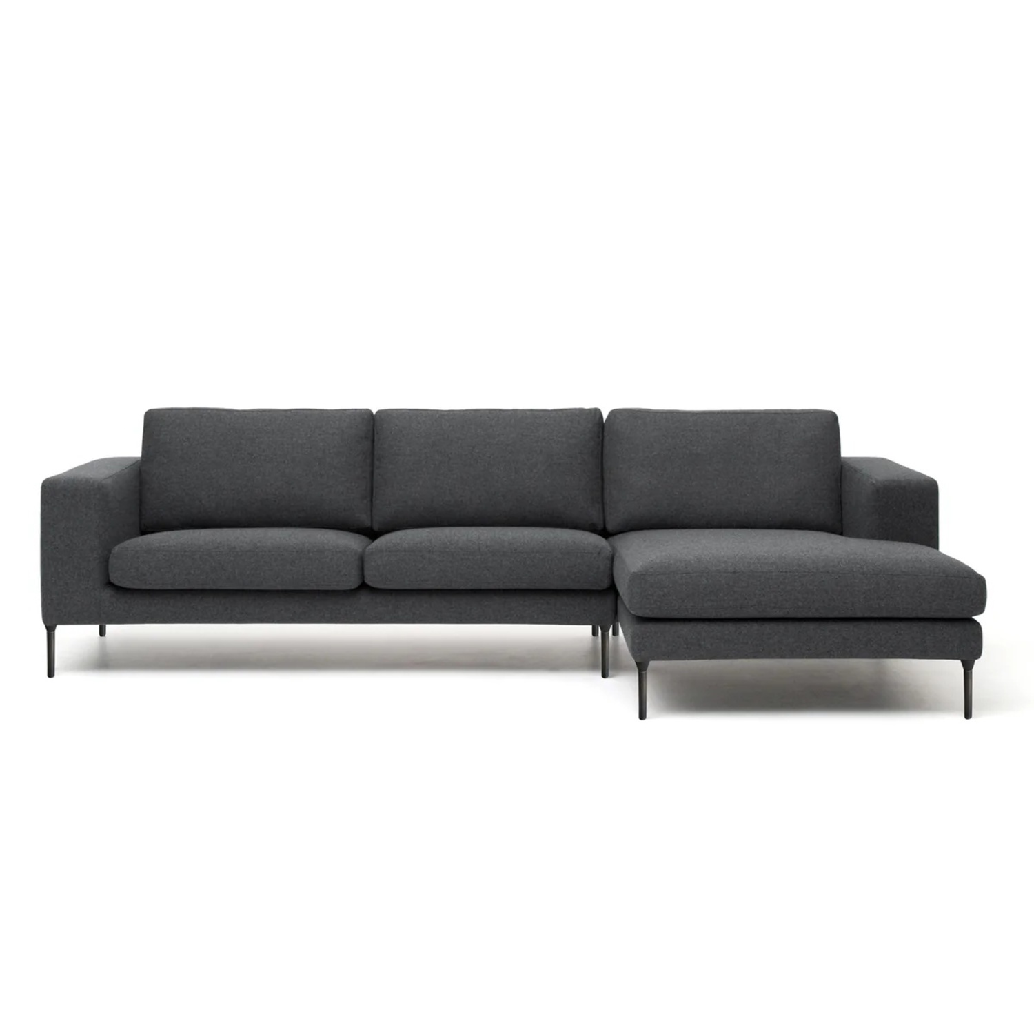 Bensen Dark Neo Gray Fabric 3+ Piece Sectional - image-9