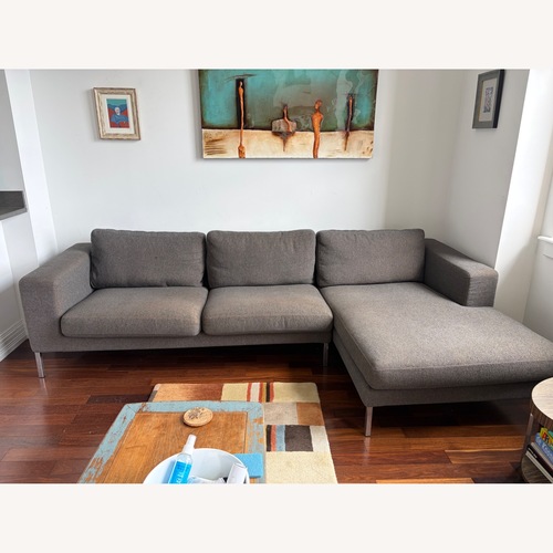 Used Bensen Dark Neo Gray Fabric 3+ Piece Sectional for sale on AptDeco