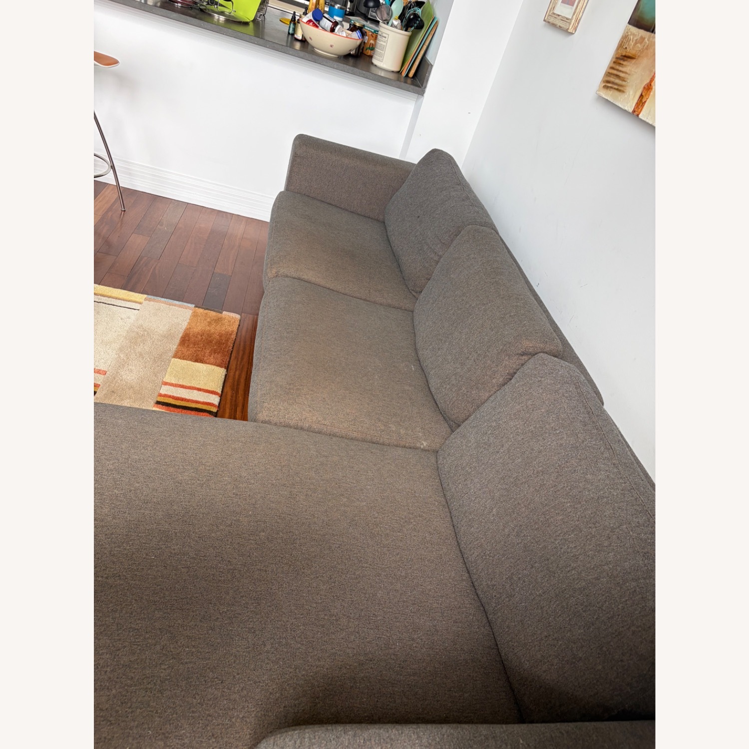 Bensen Dark Neo Gray Fabric 3+ Piece Sectional - image-4