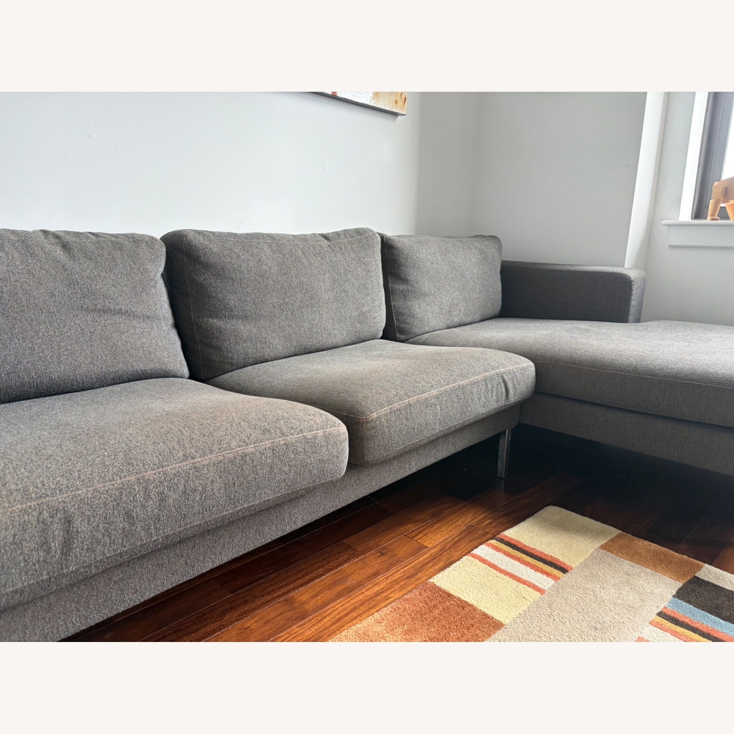Bensen Dark Neo Gray Fabric 3+ Piece Sectional - image-5