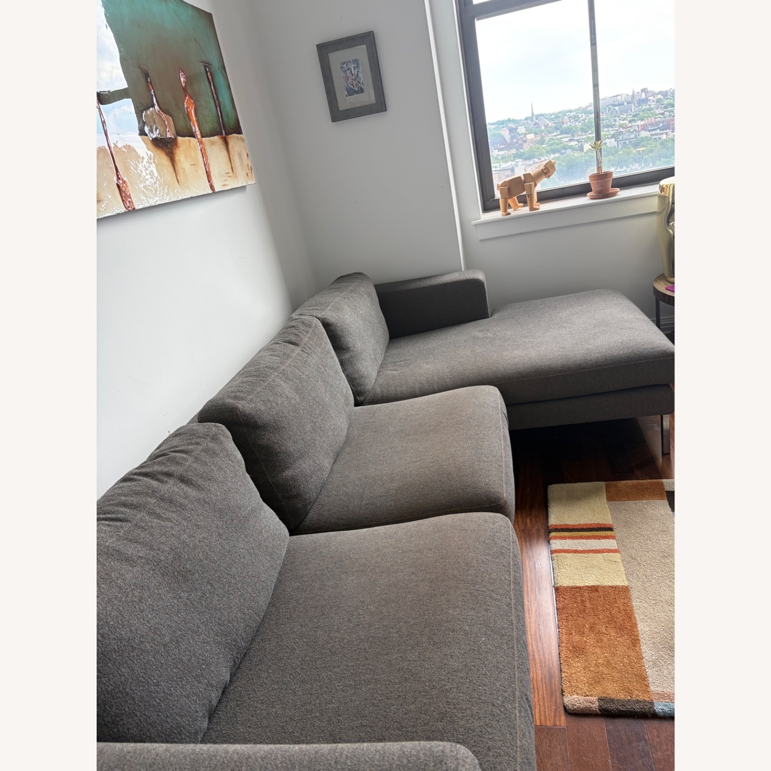 Bensen Dark Neo Gray Fabric 3+ Piece Sectional - image-2