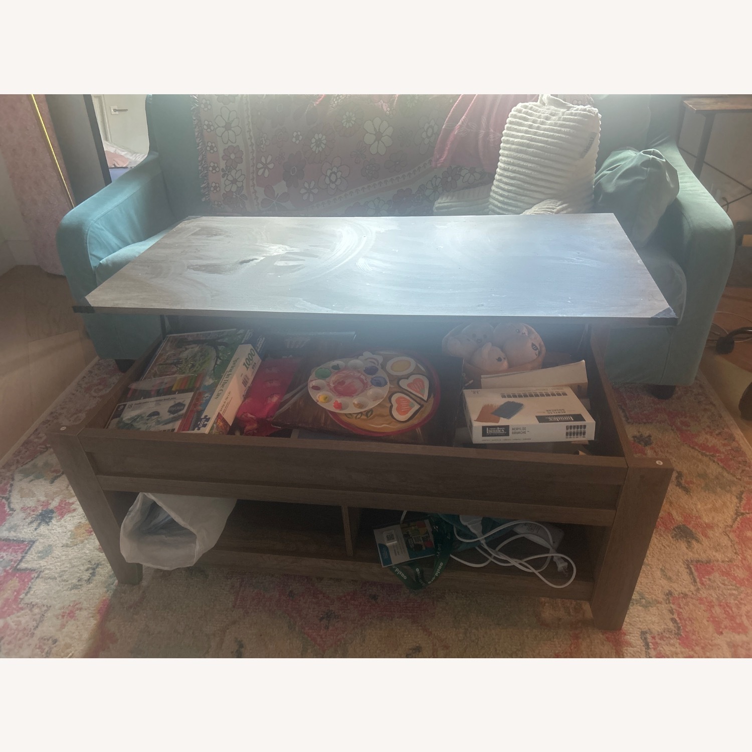 Yaheetech Lift Top Coffee Table - image-2