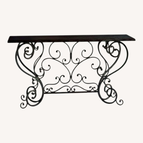 Used Bed Bath & Beyond Black Marble Side Table for sale on AptDeco