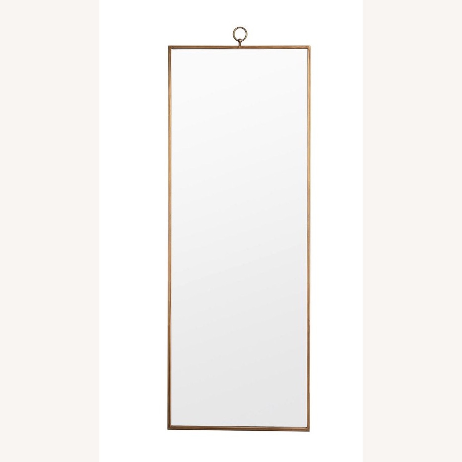 Metal Frame Anti Gold Floor Mirror - image-2