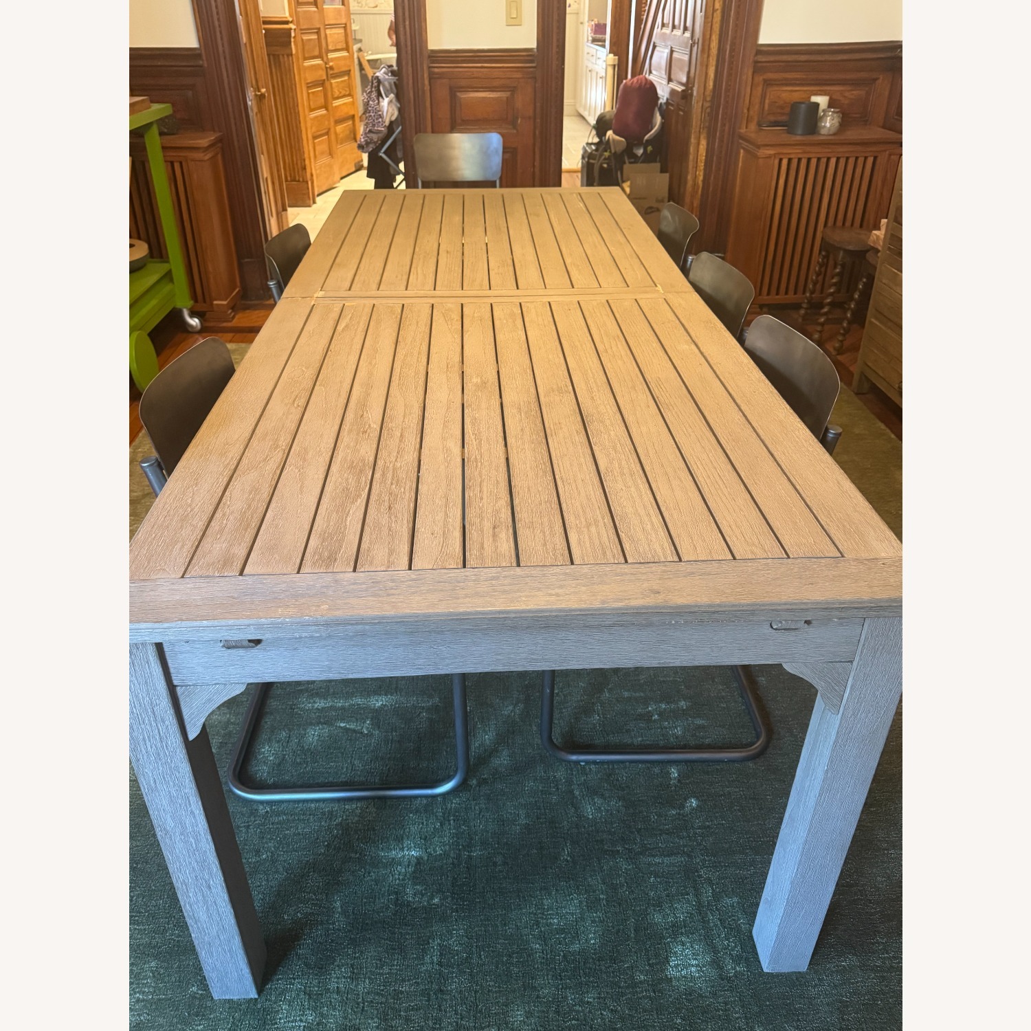 Restoration Hardware Outdoor Teak Dining Table - image-1