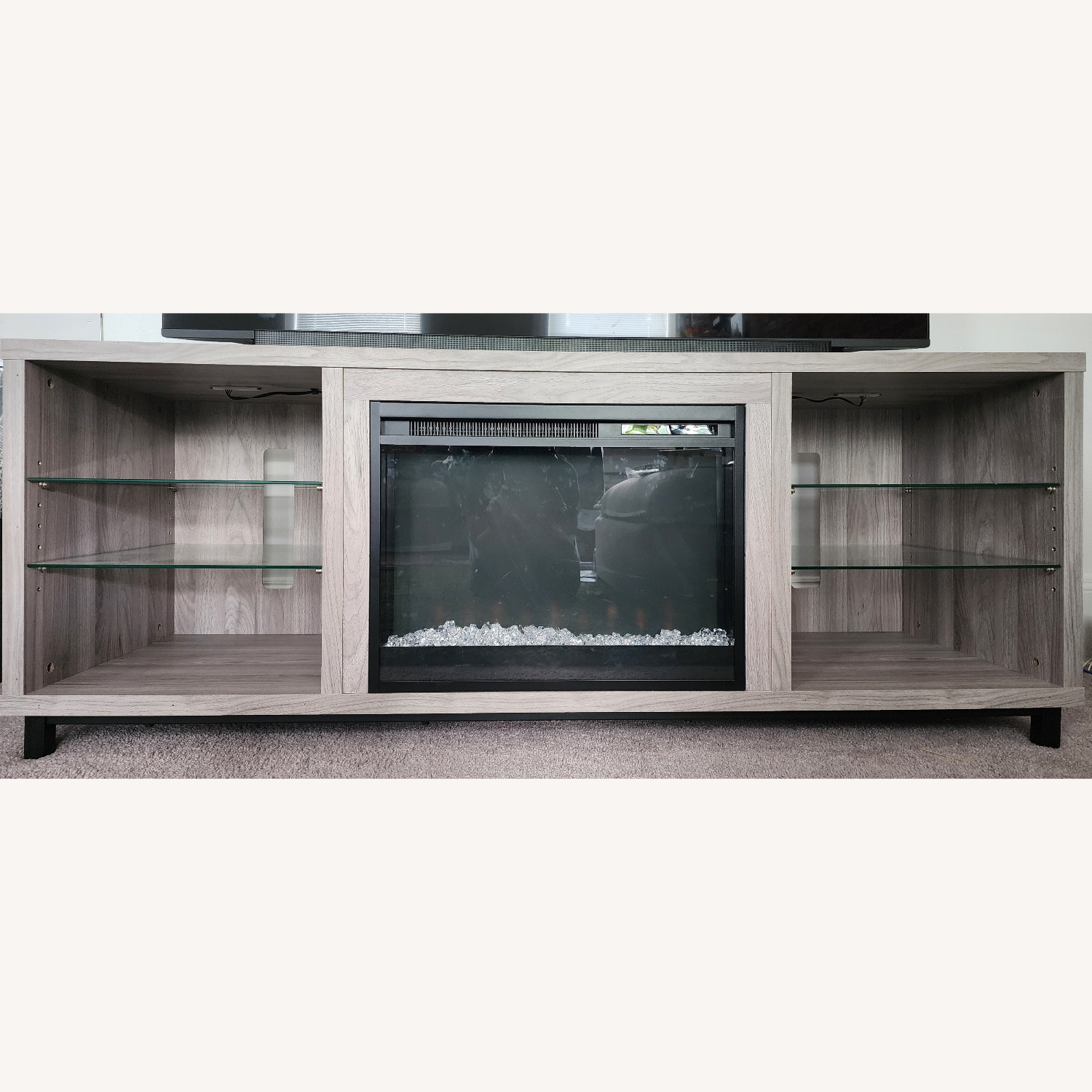 Wayfair Light Gray Media Storage - image-1