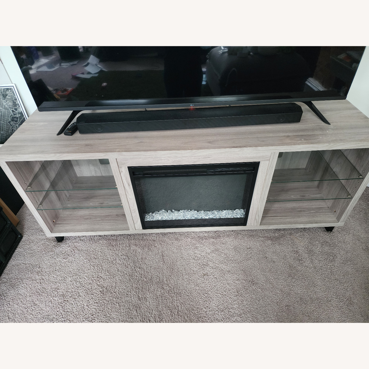 Wayfair Light Gray Media Storage - image-2