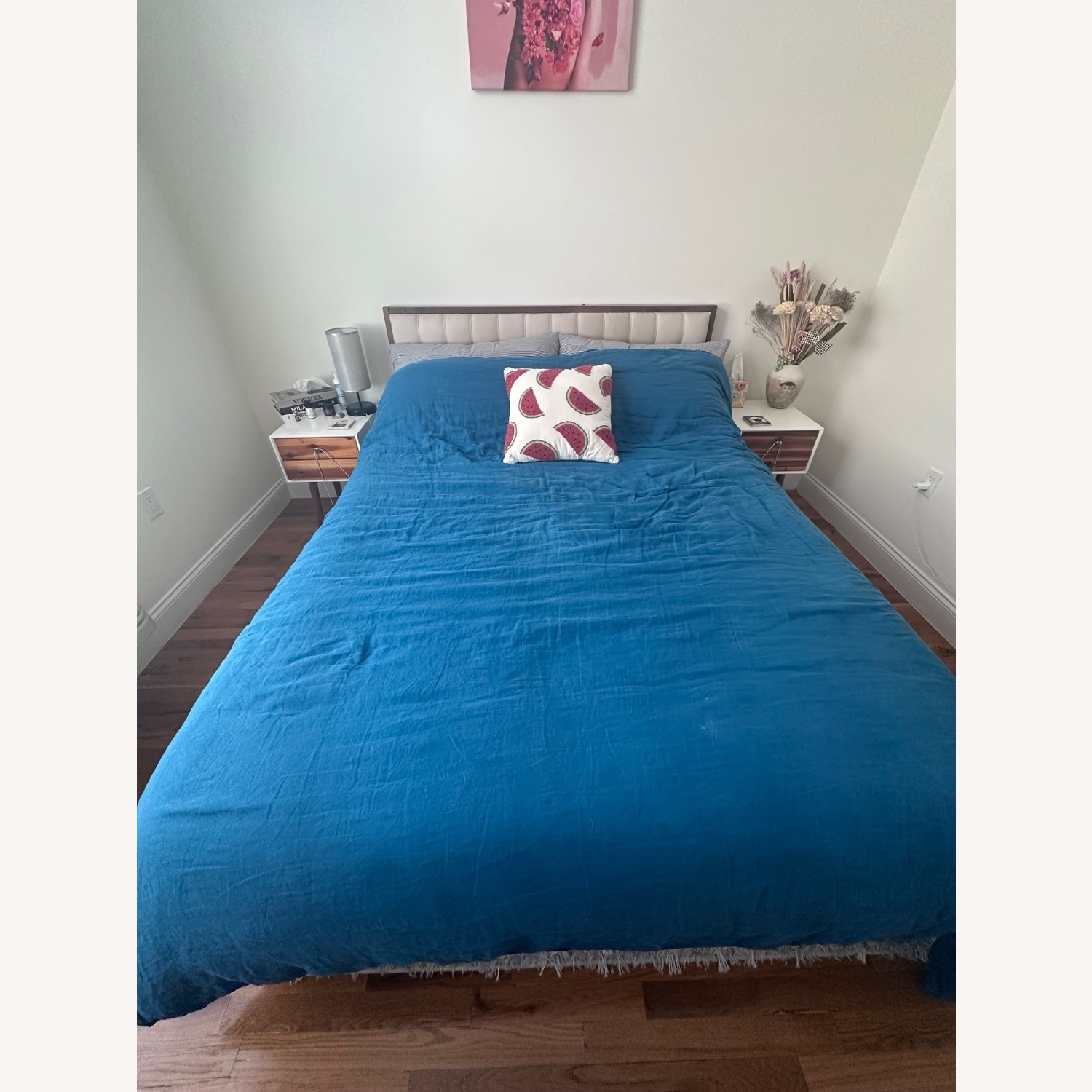 Wayfair Natural Wood Queen Bed - image-1
