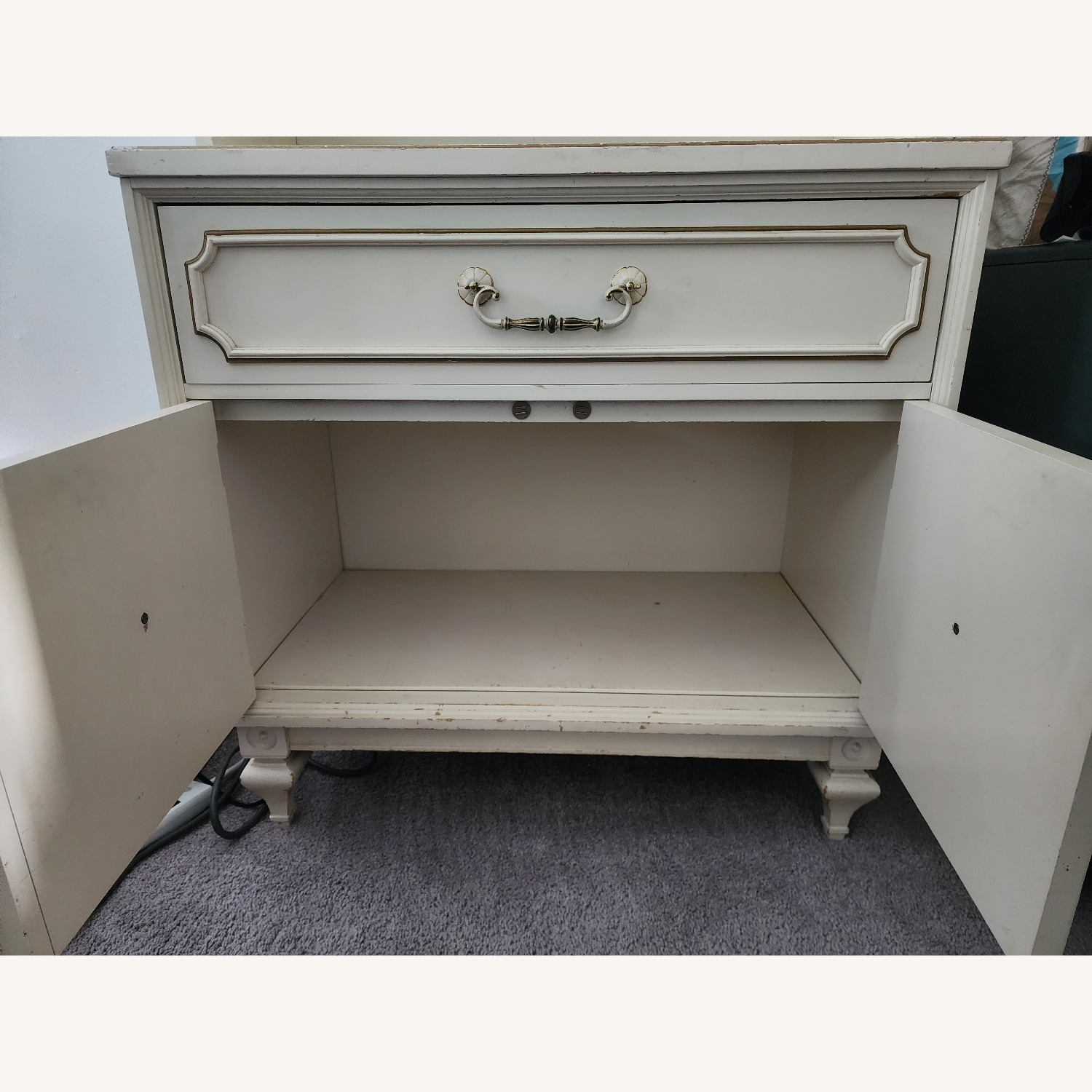 Cream Wood Bookcase - image-4