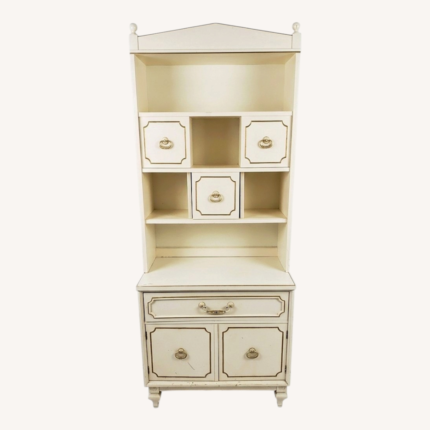 Cream Wood Bookcase - image-0