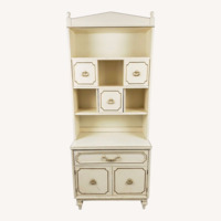 Cream Wood Bookcase