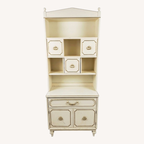 Used Cream Wood Bookcase for sale on AptDeco