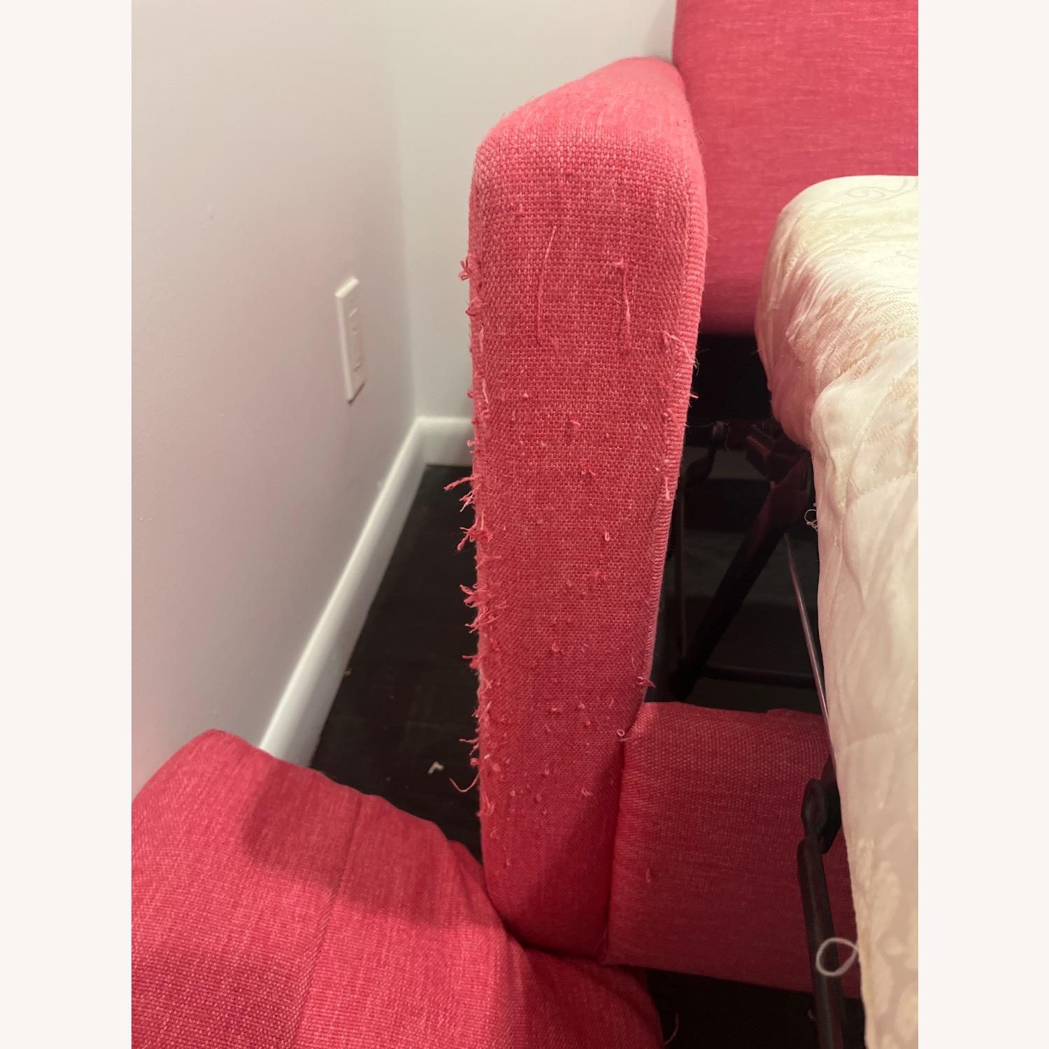 Joybird Pink Fabric Sleeper Sofa - image-5