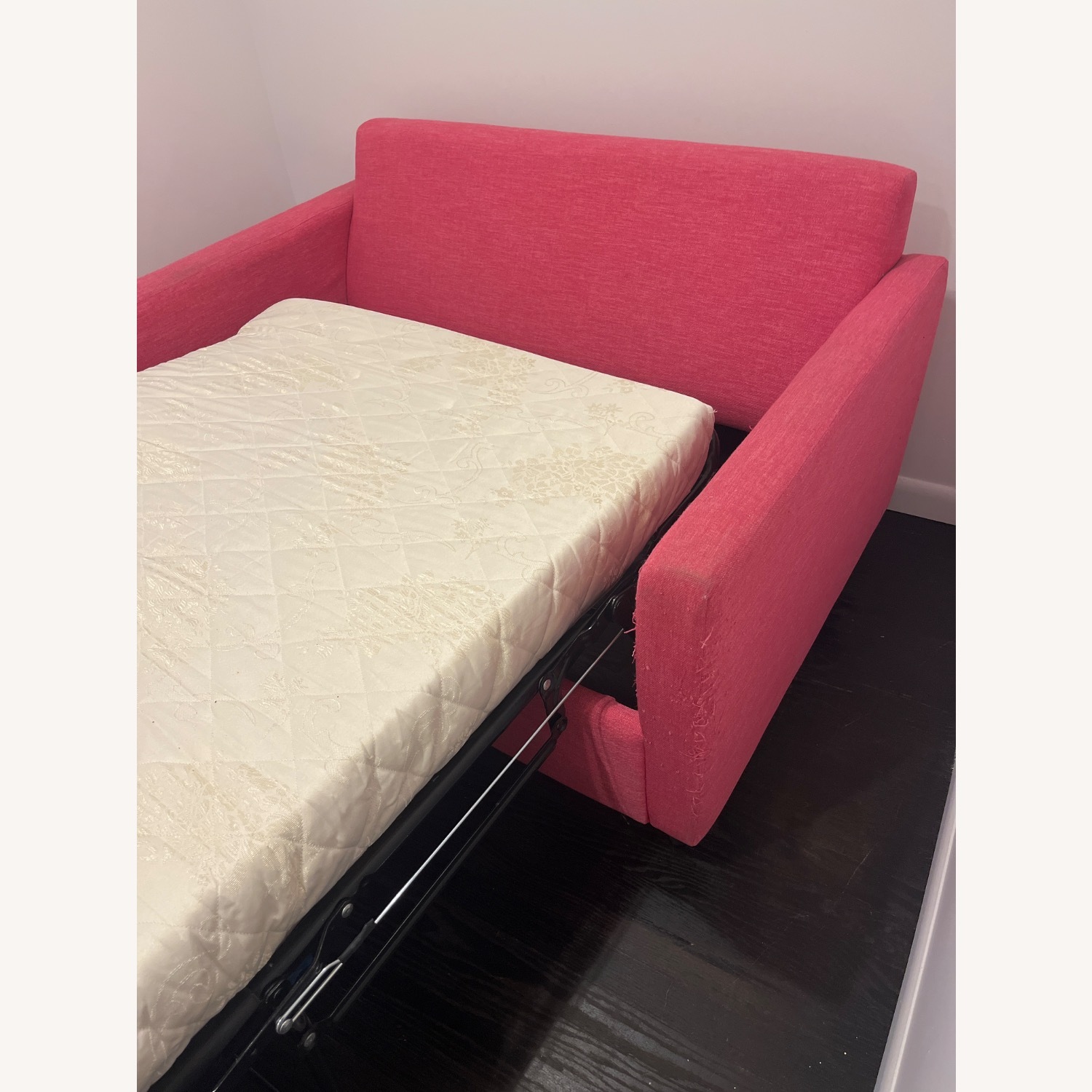 Joybird Pink Fabric Sleeper Sofa - image-3