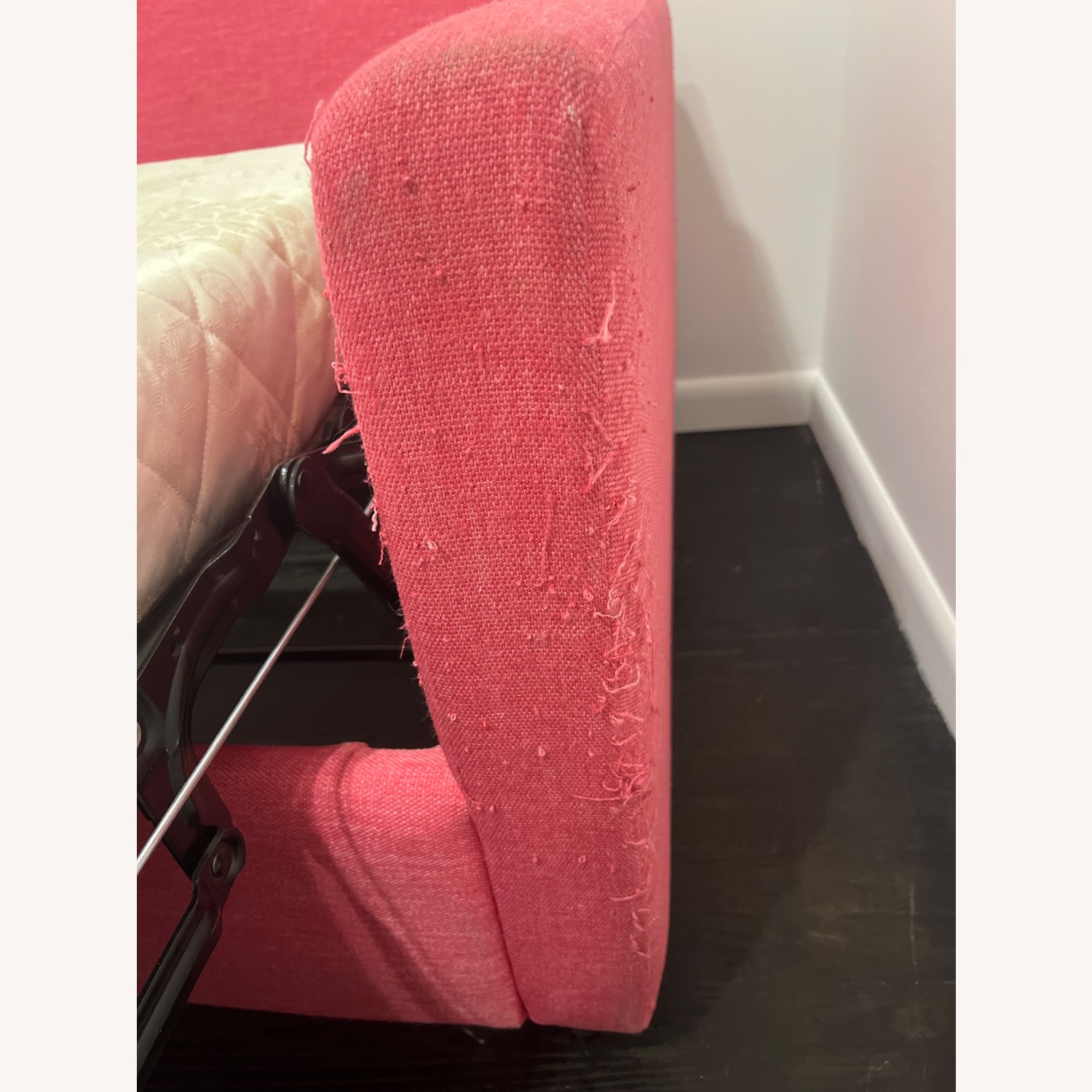 Joybird Pink Fabric Sleeper Sofa - image-4