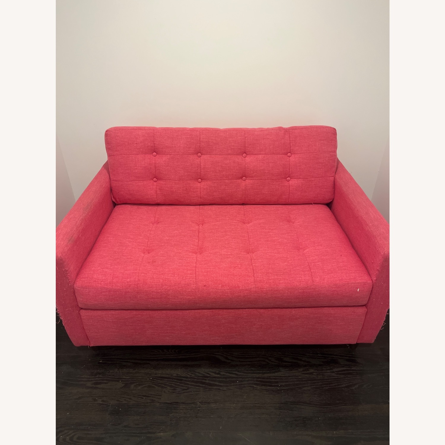 Joybird Pink Fabric Sleeper Sofa - image-1