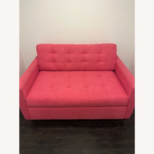 Used Joybird Pink Fabric Sleeper Sofa for sale on AptDeco